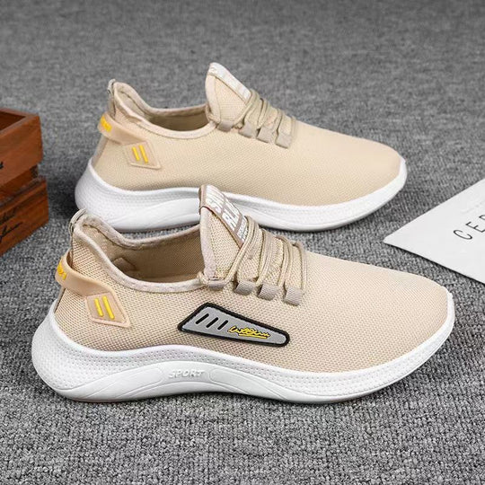 Damen Sportliche Sneakers mit atmungsaktivem Obermaterial und flexibler Laufsohle EB