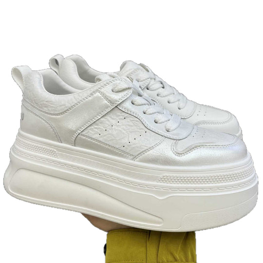 Damen Plattform Sneakers mit modernem Design und atmungsaktiver Netzstruktur EB