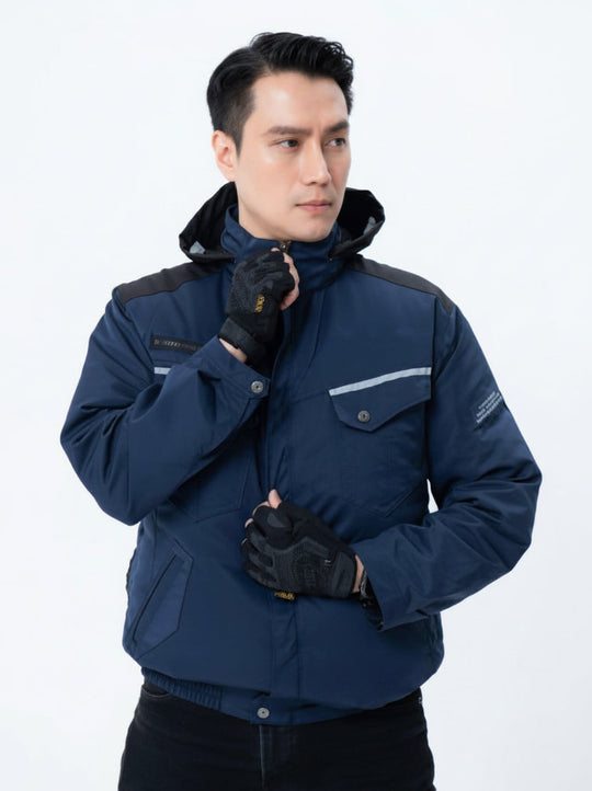 Herren modische Camouflagejacke mit praktischen Taschen R&B