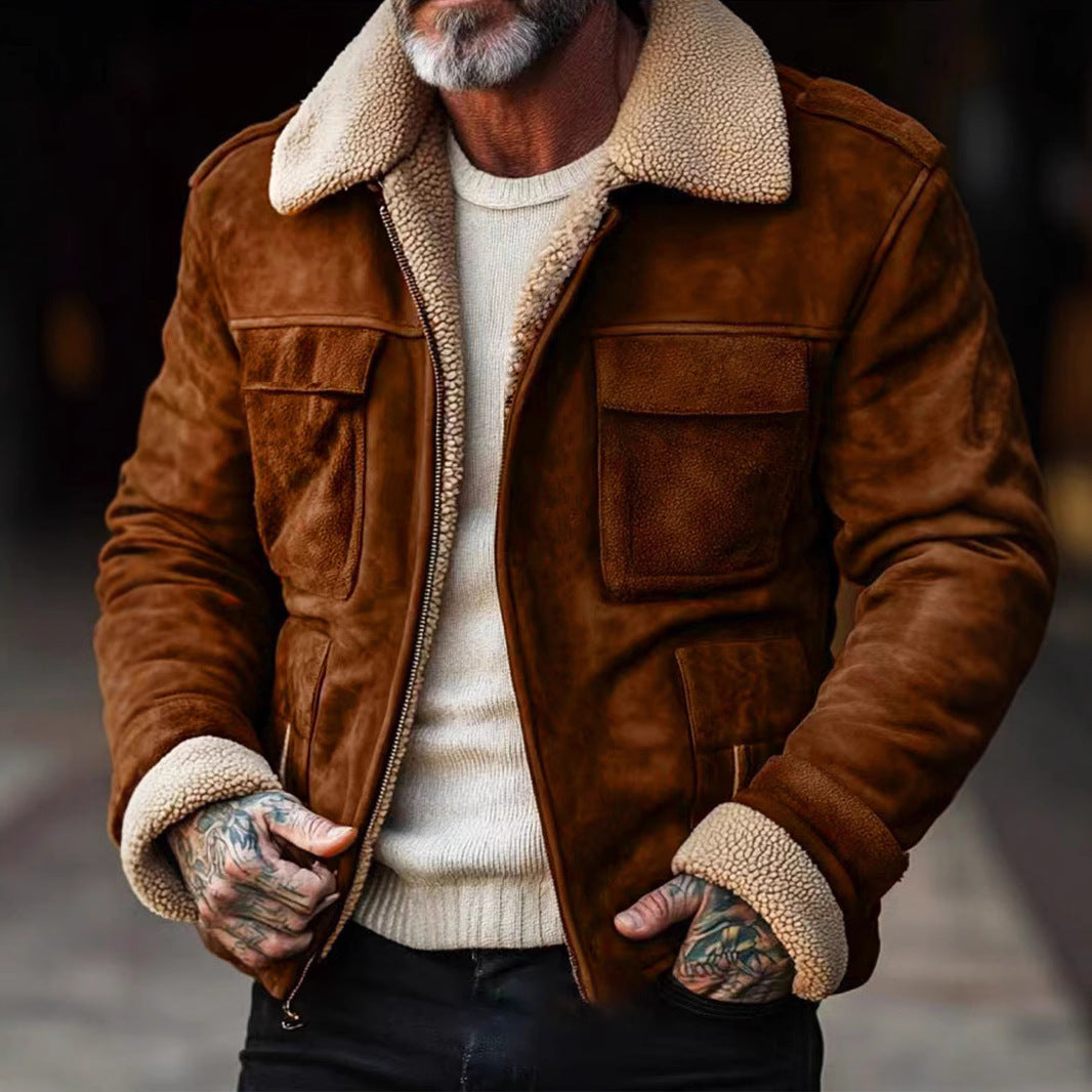 Herren Luxus Lammfell jacke EB