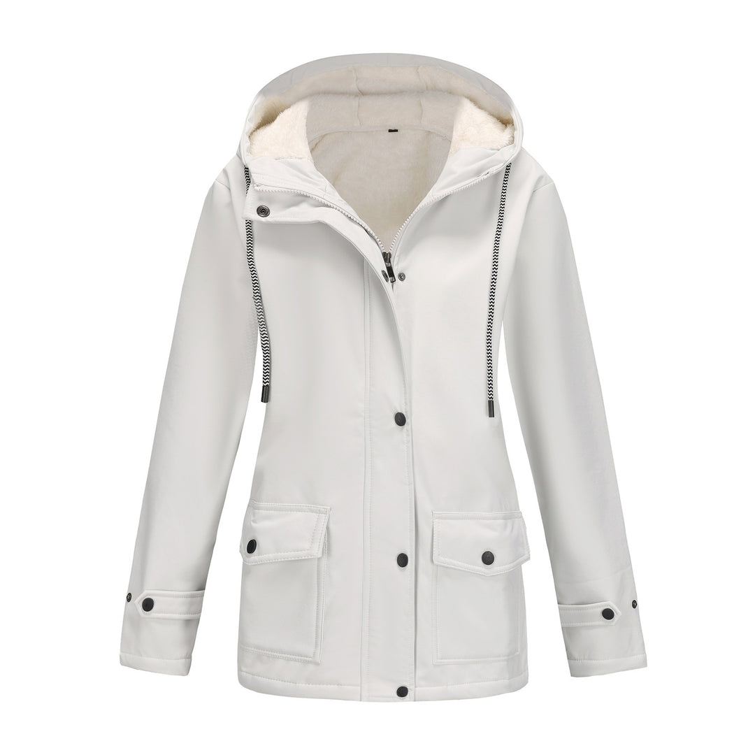 Damen Funktionale Winterjacke mit Fleece-Futter und Kapuze EB