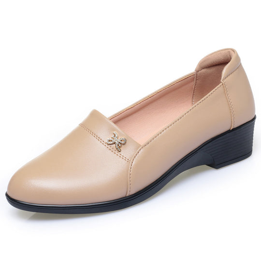Damen elegante Slipper mit modischem Schmuckdetail und bequemer Sohle EB