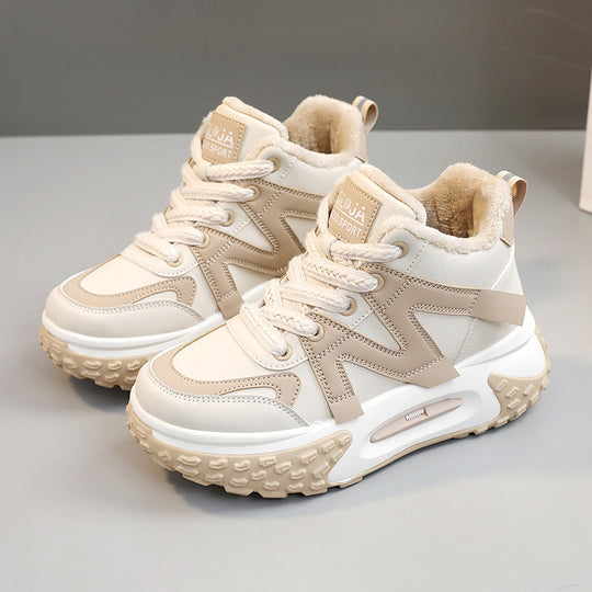 Damen Winter Sneaker mit atmungsaktivem Innenfutter und rutschfester Profilsohle EB