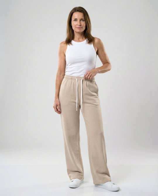 Damen Bequeme Freizeit-Hose mit weitem Bein