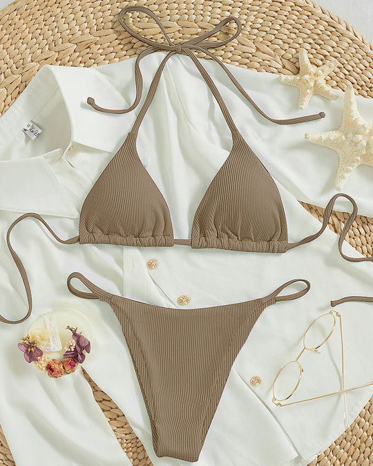 Damen Triangel-Bikini mit raffiniertem Bindesystem EB
