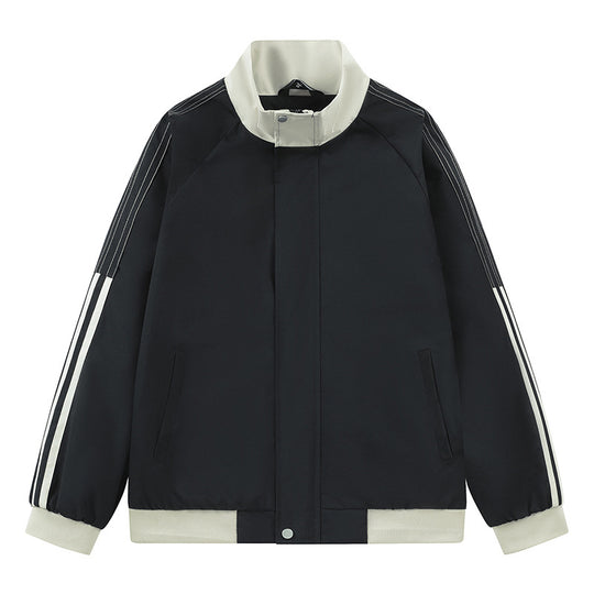 Damen sportliche Übergangsjacke mit hohem Kragen und seitlichen Eingrifftaschen EB