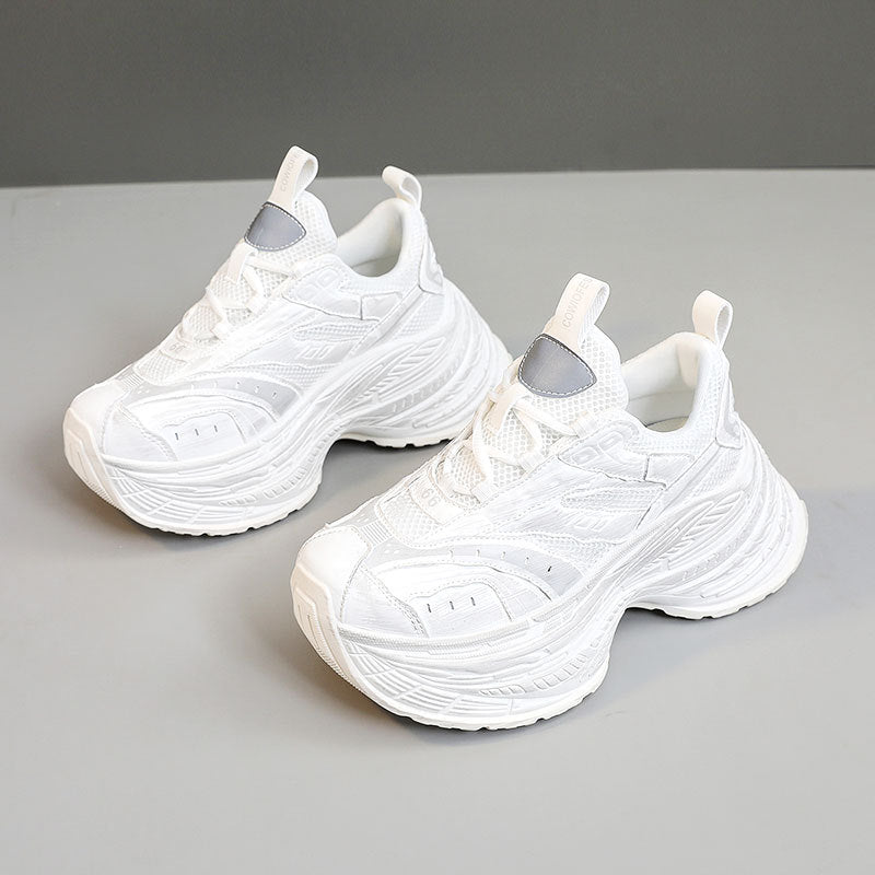 Damen Sportliche Chunky Sneakers mit überlegener Dämpfung und rutschfester Sohle EB