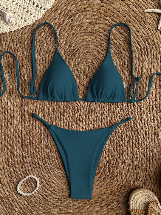 Damen Bikini-Set mit verspieltem Tie-Dye-Muster EB
