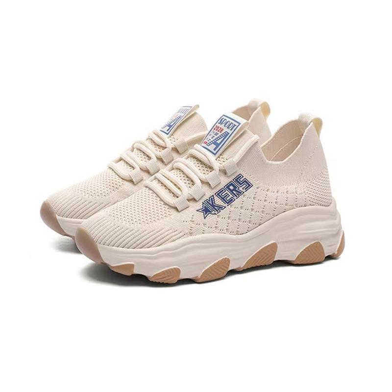 Damen Sportliche Sneakers mit flexibler Laufsohle und atmungsaktivem Obermaterial EB
