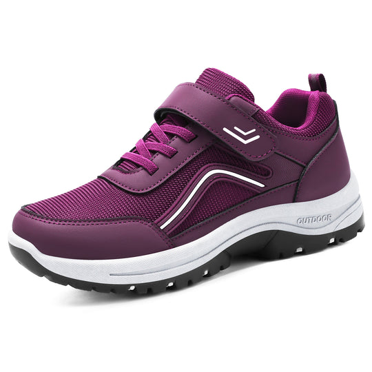 Damen Sportliche Outdoor-Sneaker mit verstellbarem Klettverschluss und rutschfester Sohle EB