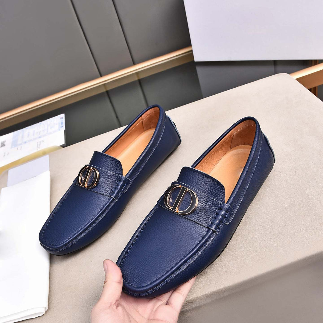 Damen Mokassins aus feinem Leder mit eleganter Applikation EB