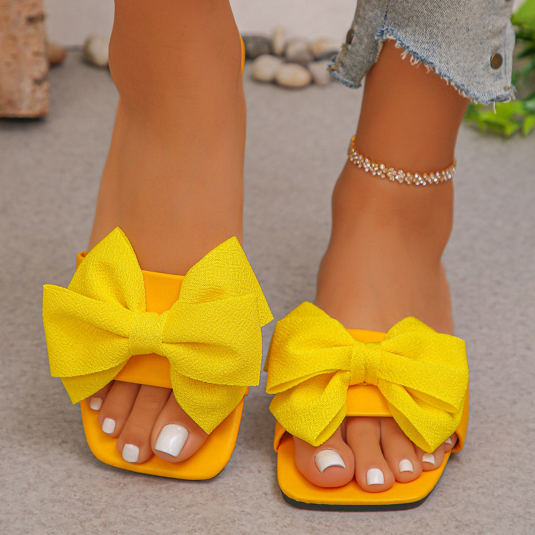 Damen Komfortable und stilvolle Sandalen mit Schleifendetail EB