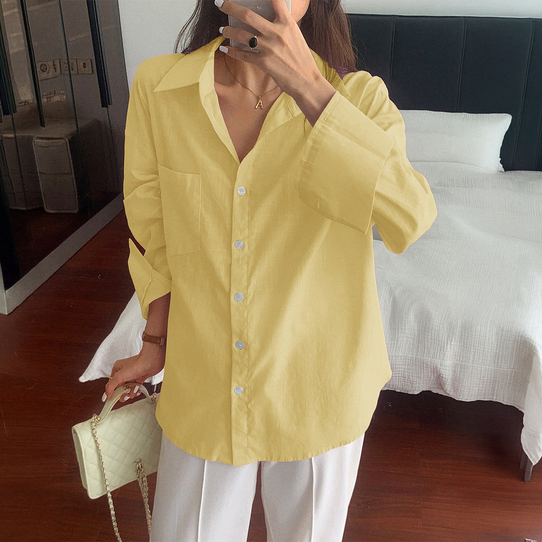 Damen nan zweiteiliges Sommer-Set aus leichtem Oversize-Hemd und ärmellosem Mini-Kleid EB