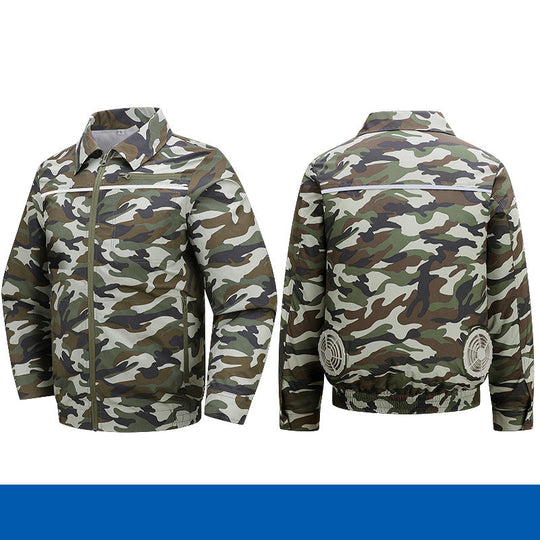 Herren nan atmungsaktive Kühljacke mit integrierten USB-Lüftern EB