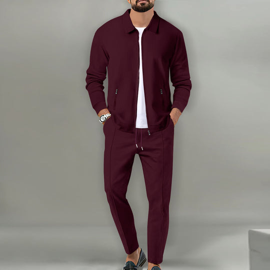 Herren sportliches Komplettset mit eleganter Oberjacke EB