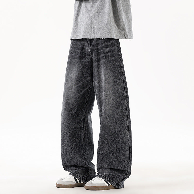 Damen Weit geschnittene Denim-Jeans im Vintage-Stil EB