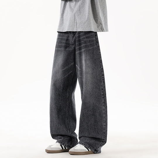 Damen Weit geschnittene Denim-Jeans im Vintage-Stil EB