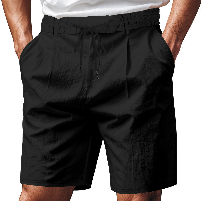 Damen bequeme Sweatshorts mit verstellbarem Bund und Seitentaschen EB