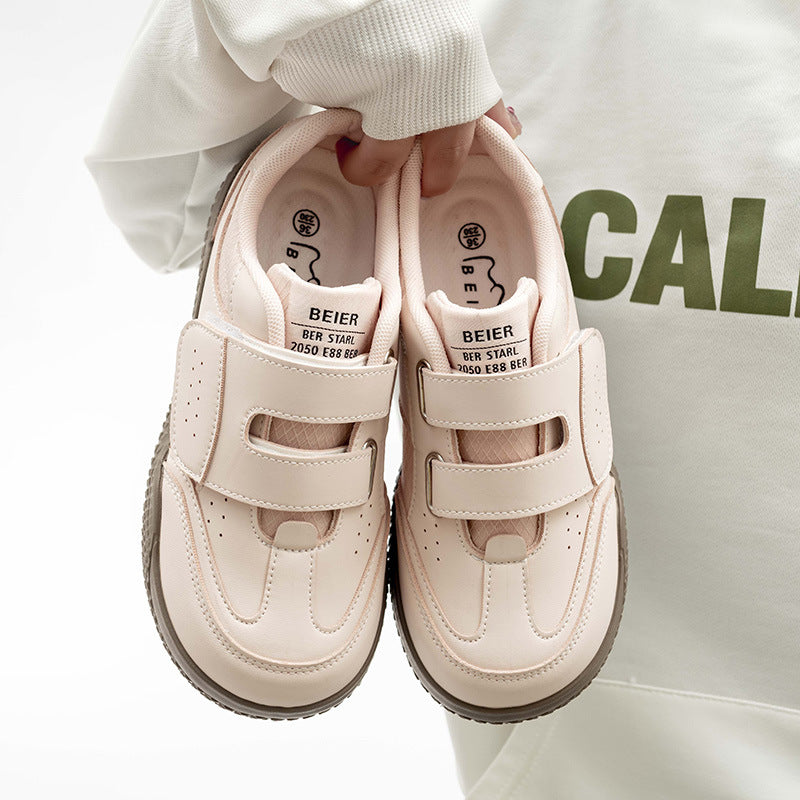 Damen Sportliche Freizeitsneaker mit praktischen Klettverschlüssen EB