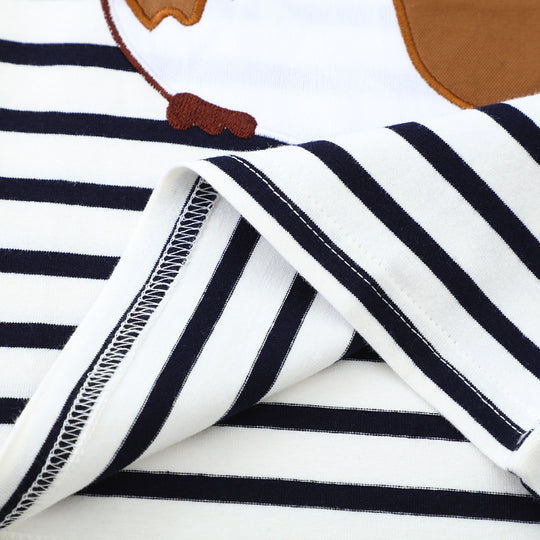 Jungen Langarmshirt mit Baumwollstoff und niedlichem Meerschweinchen-Motiv EB