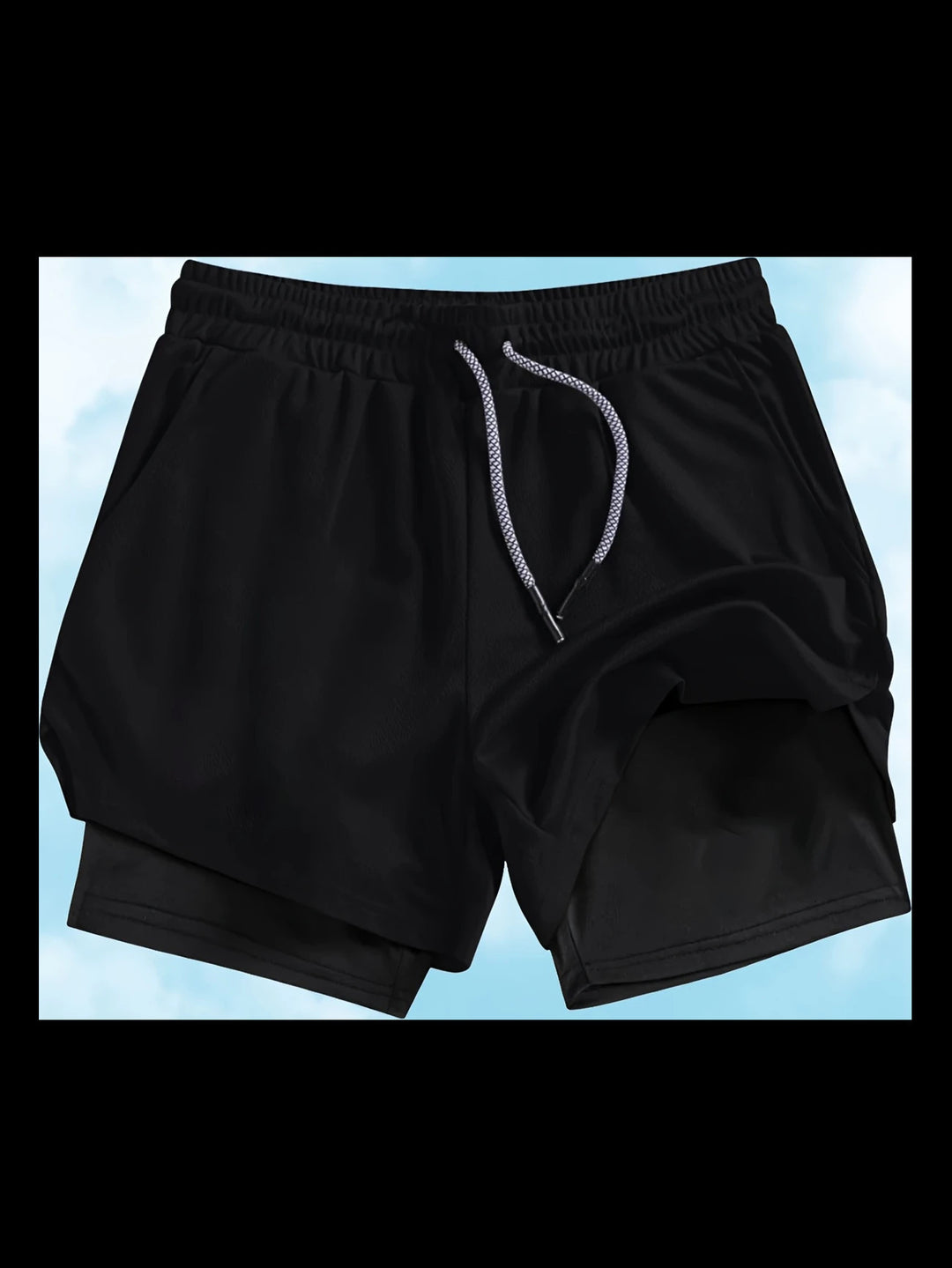 EB | Atmungsaktive Doppel-Shorts für Männer