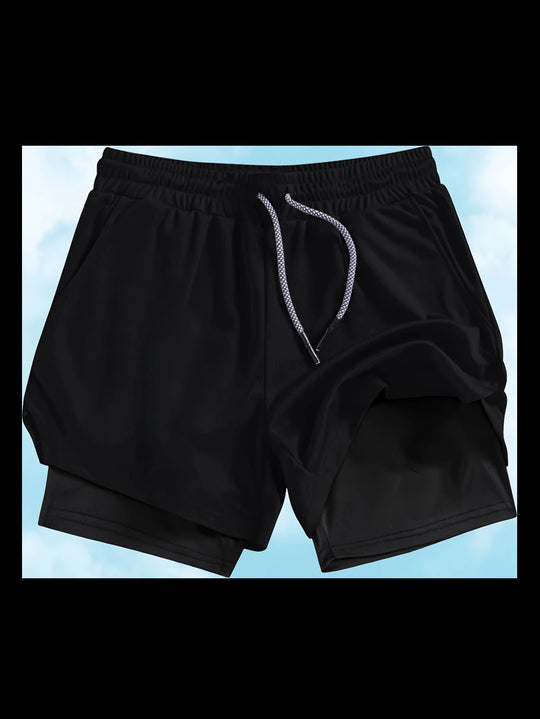 EB | Atmungsaktive Doppel-Shorts für Männer
