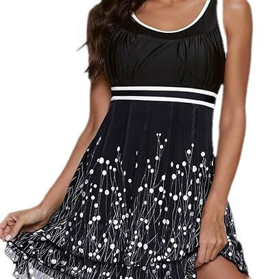 Damen Schwimmdress mit Blumenmuster EB