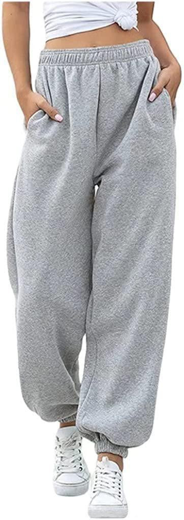 Damen nan gemütliches Lounge-Jogginganzug-Set mit Oversize-Hoodie und elastischer High-Waist Jogginghose EB