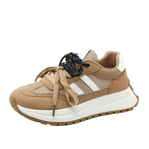 Damen Sportliche Plateau Sneakers mit atmungsaktivem Obermaterial EB
