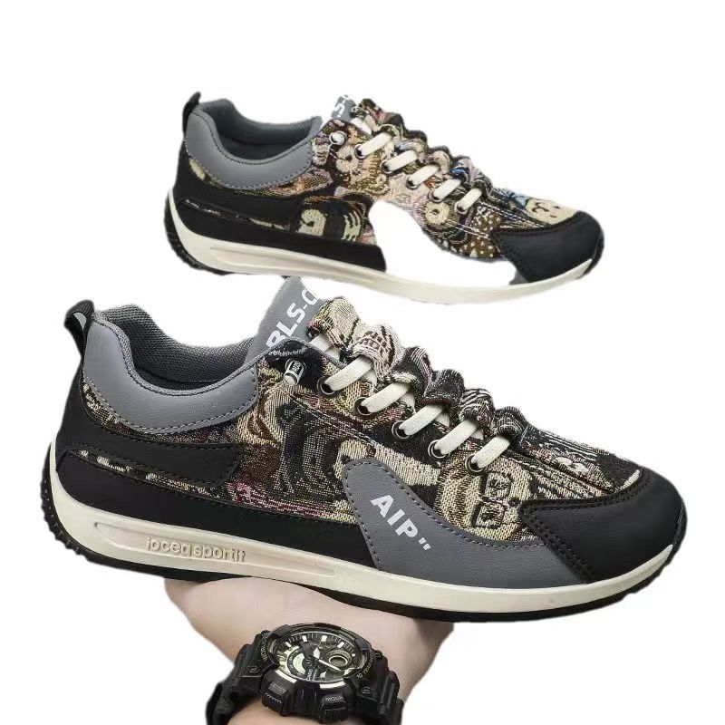 Damen Sportliche Sneakers mit modischem Motiv und gepolsterter Sohle EB