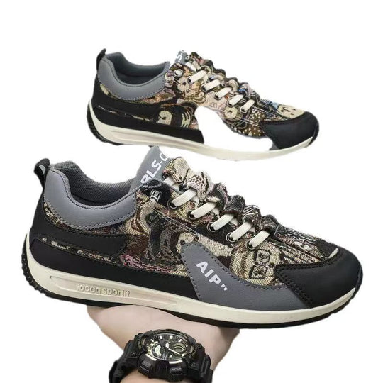 Damen Sportliche Sneakers mit modischem Motiv und gepolsterter Sohle EB