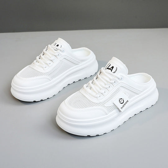 Damen sportliche Slip-On Sneakers mit atmungsaktiver Mesh-Oberfläche EB