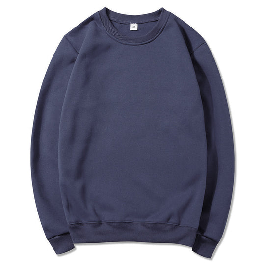 Unisex zeitloser Rundhals-Sweater ohne Kapuze mit angerauter Innenseite und verstärktem Nacken EB