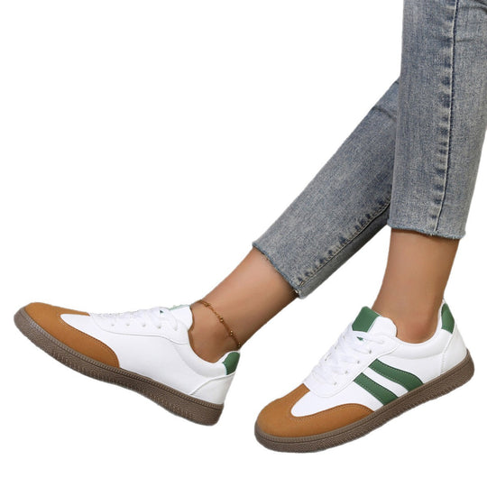 Damen klassische Freizeitsneakers mit griffiger Gummisohle und atmungsaktivem Obermaterial EB