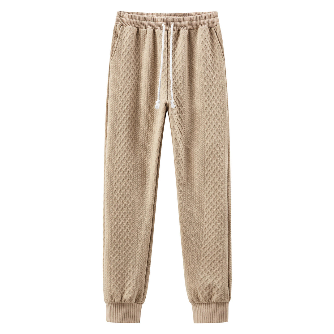 Herren Komfortable Strick-Jogginghose mit modernem Design und elastischem Bund EB