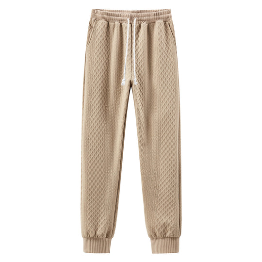 Herren Komfortable Strick-Jogginghose mit modernem Design und elastischem Bund EB
