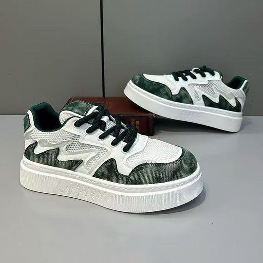 Damen bequeme Chunky Sneakers mit sportlichem Design und dämpfender Sohle EB