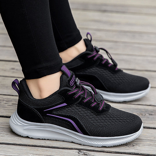 Damen Leichte Mesh-Laufschuhe mit innovativem Schnellschnürsystem EB