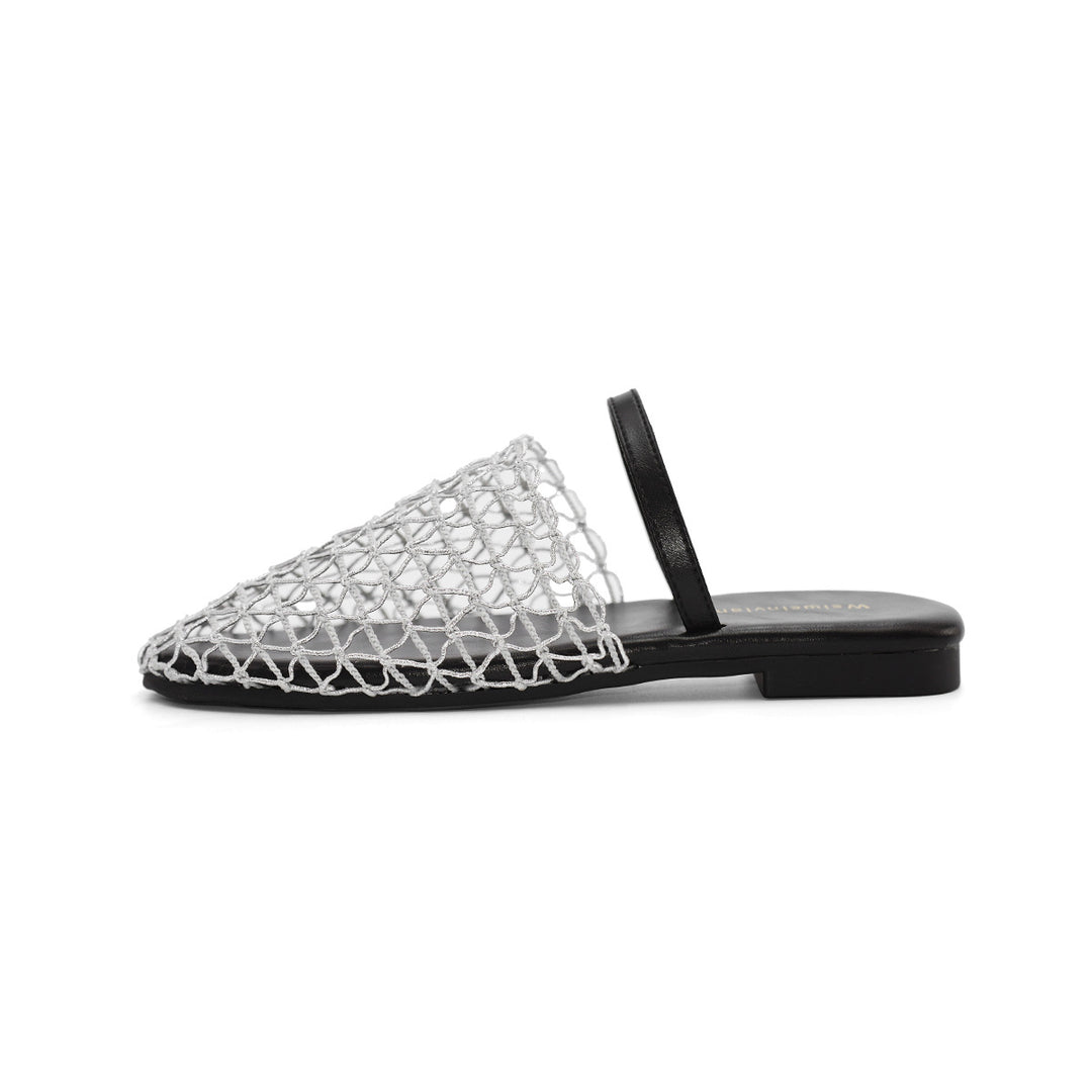 Damen moderne Slingback-Sandalen im Netzdesign EB