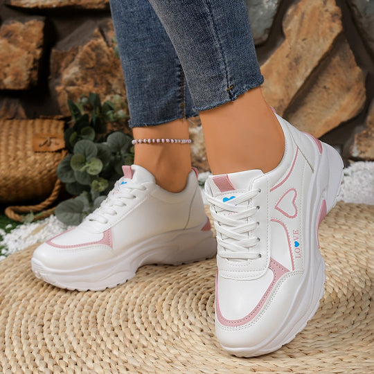 Damen Sportliche Sneakers mit verstärkter Dämpfung und modischem Design EB