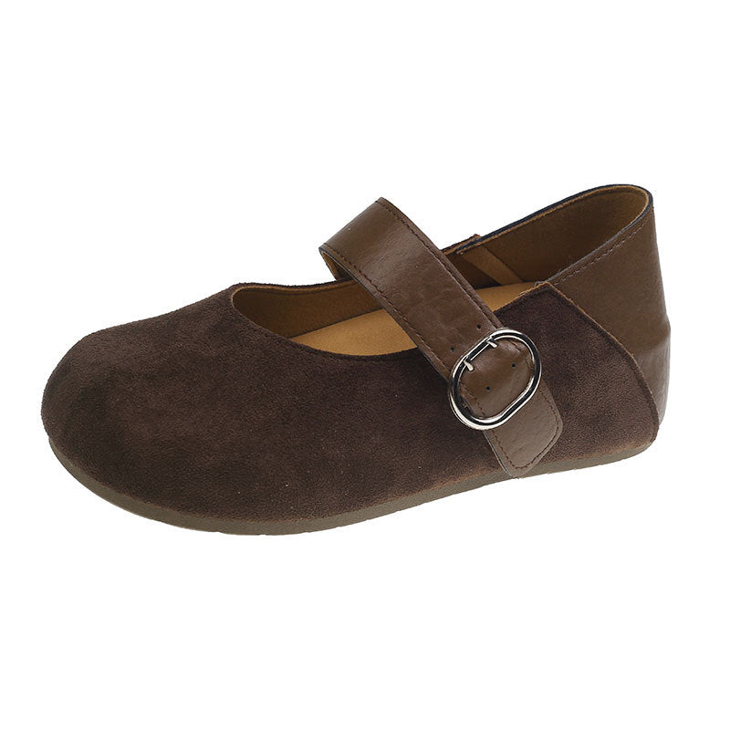 Damen Mary-Jane Schuhe mit modischem Leoprint und komfortablem Riemen EB