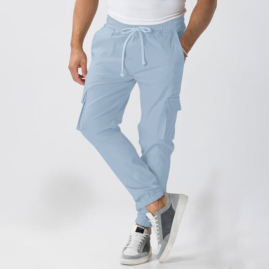 Herren Cargo-Hose mit elastischem Bund und praktischen Seitentaschen EB