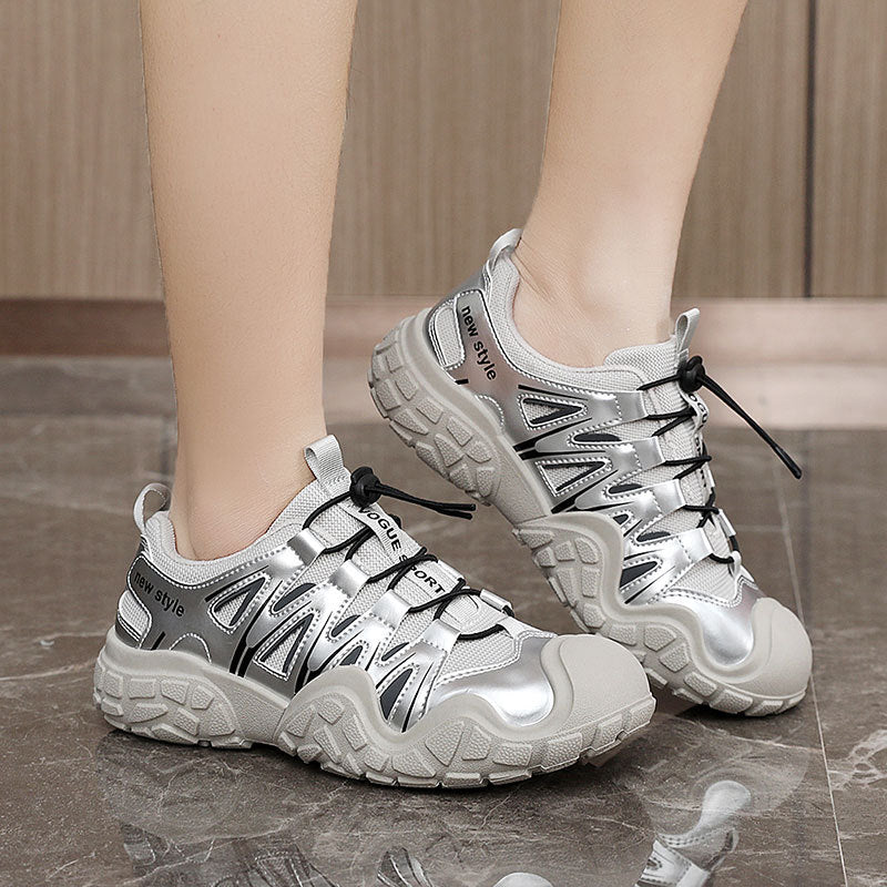 Damen Sportliche Leichtgewicht-Sneaker mit atmungsaktiver Mesh-Oberfläche und rutschfester Sohle EB
