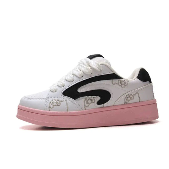 Damen Sportliche Sneakers mit einzigartigem Design und luftigen Einsätzen EB