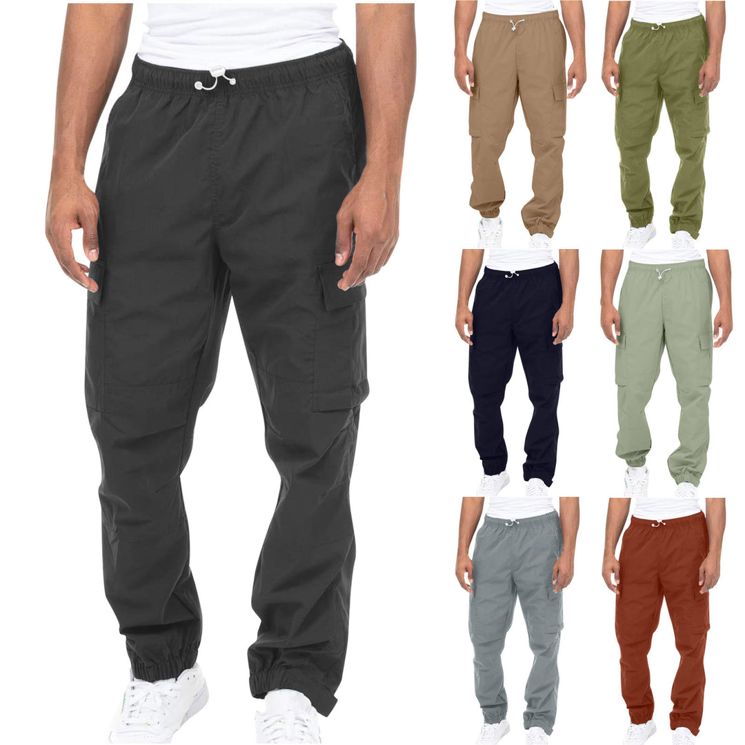 Herren Cargo-Hose mit elastischem Bund und praktischen Seitentaschen EB
