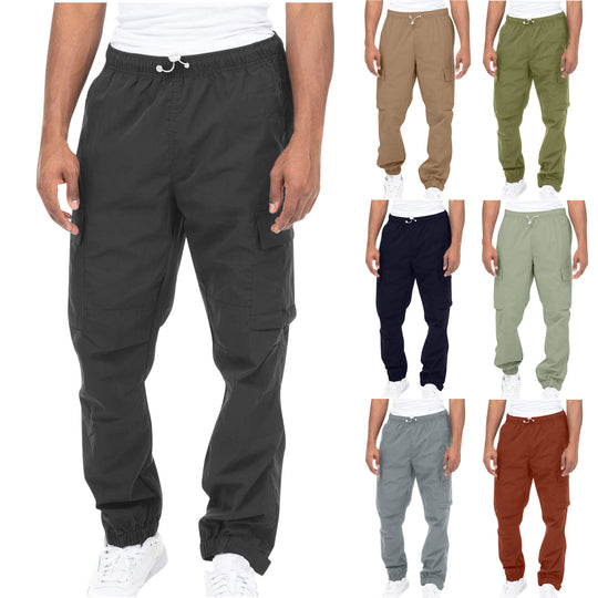 Herren Cargo-Hose mit elastischem Bund und praktischen Seitentaschen EB