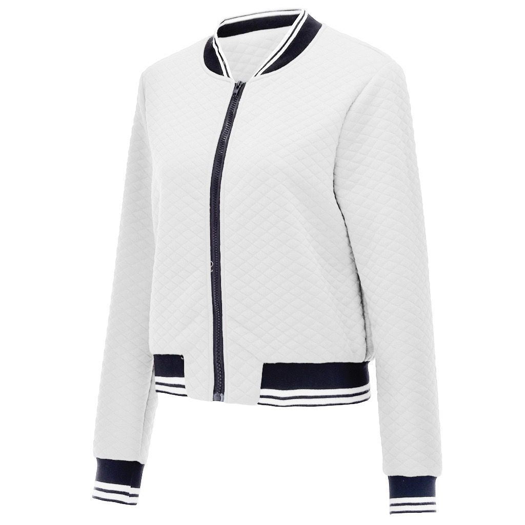 Damen Steppjacke mit sportlichem Reißverschluss und elastischen Bündchen EB