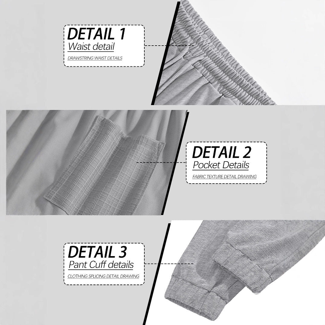 Damen sportliche Jogginghose mit elastischem Bund und strukturiertem Design EB