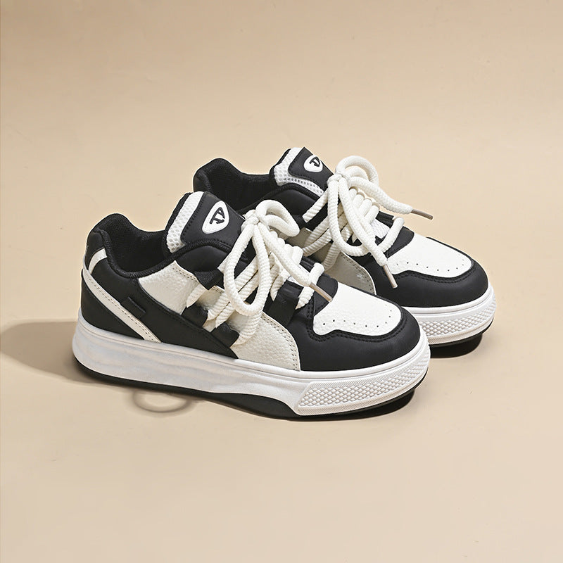 Damen Sportliche Sneakers mit dicker Laufsohle und atmungsaktivem Obermaterial EB