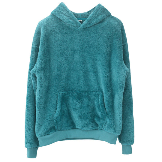 Damen kuscheliger Kapuzenpullover aus Fleece EB